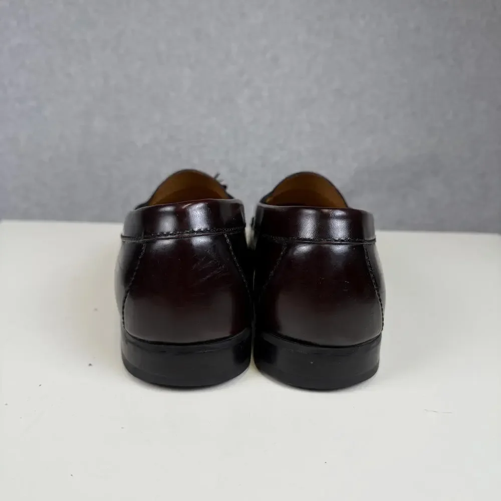 Cole Haan Men's Size 9.5D Purple Leather Slip On Dress Shoes Loafers